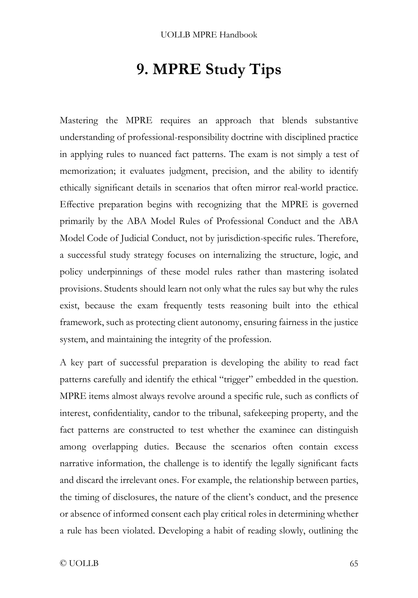 MPRE Handbook