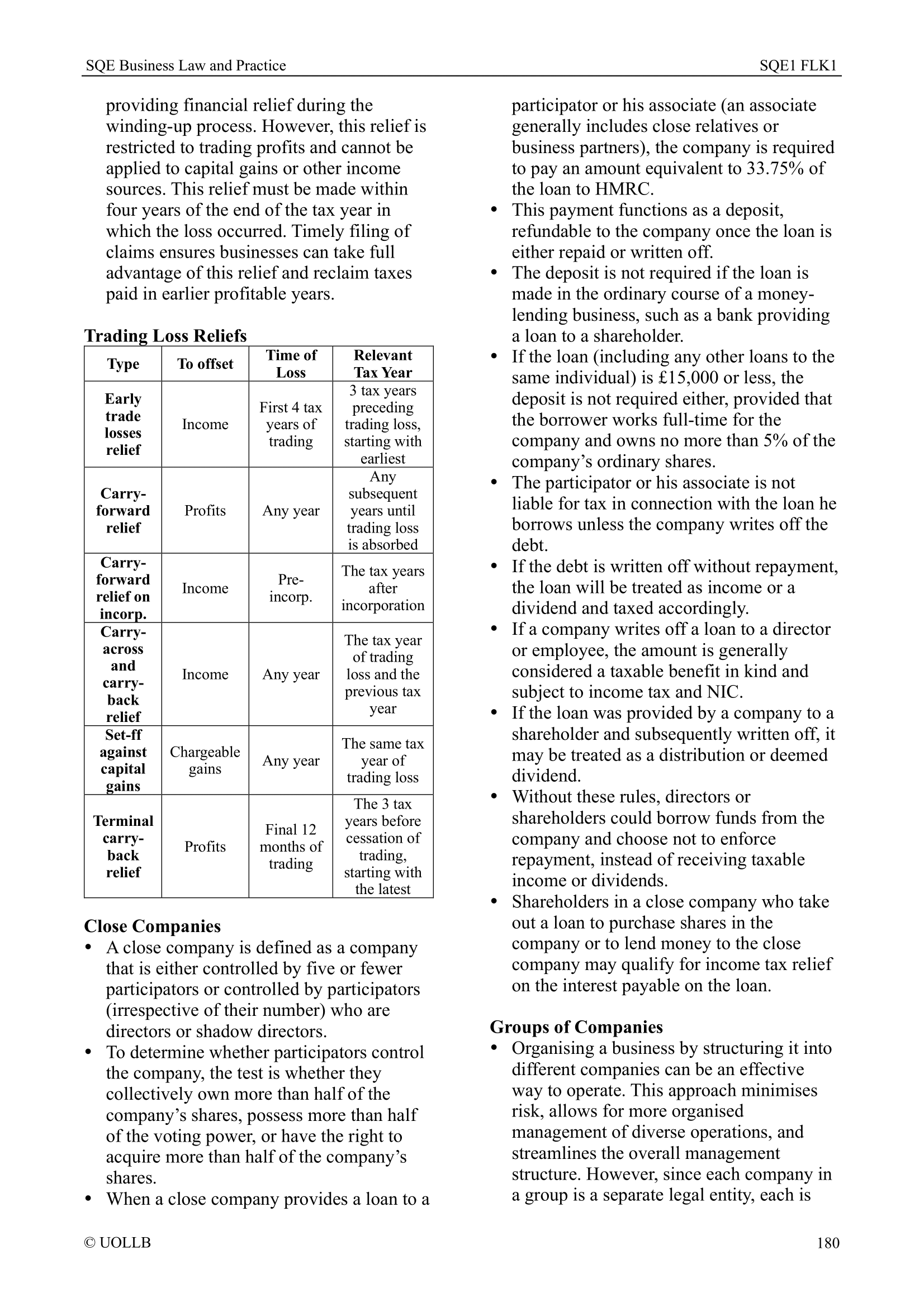 SQE Business Law and Practice