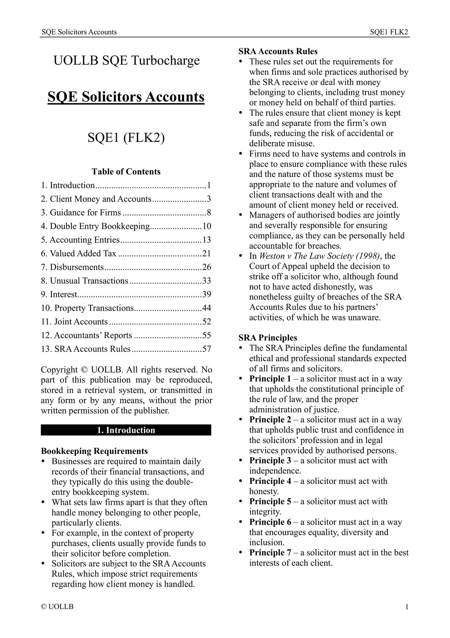 SQE Solicitors Accounts