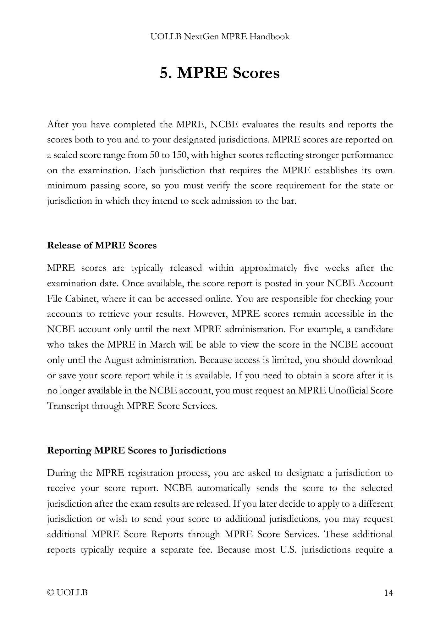 MPRE Handbook