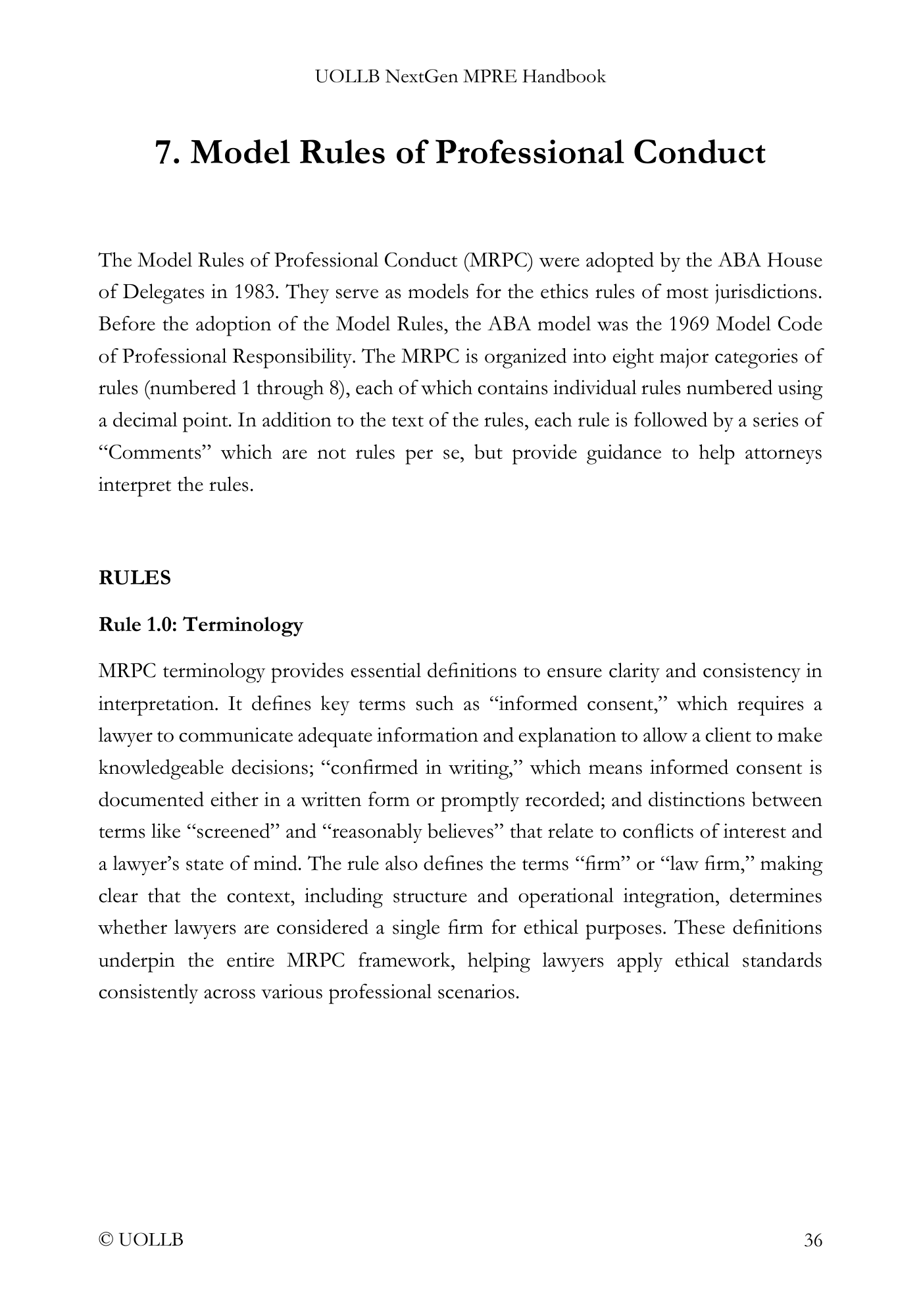 MPRE Handbook