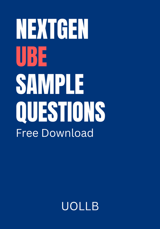 NextGen UBE Sample Questions