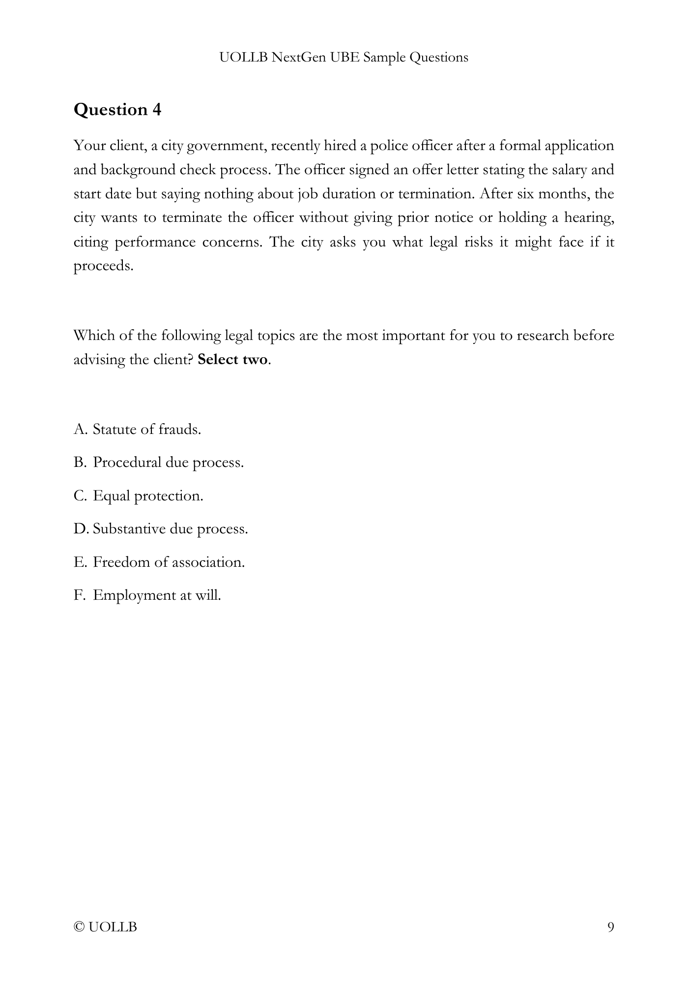 NextGen UBE Sample Questions