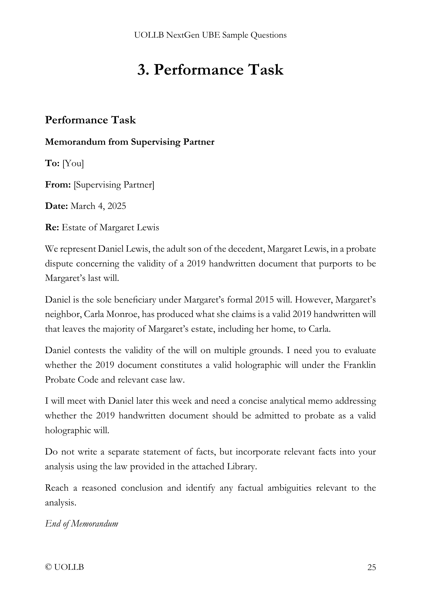 NextGen UBE Sample Questions