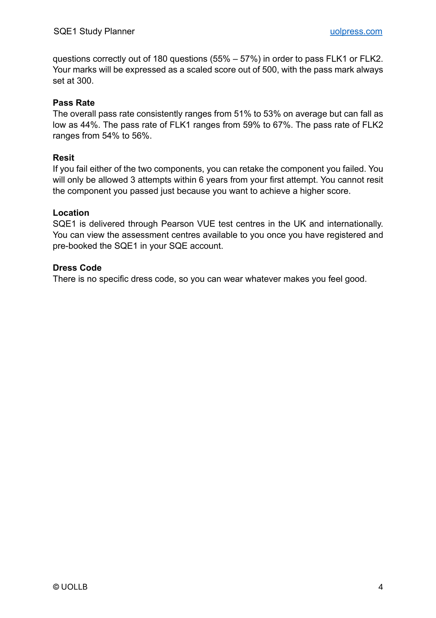 SQE1 Study Planner