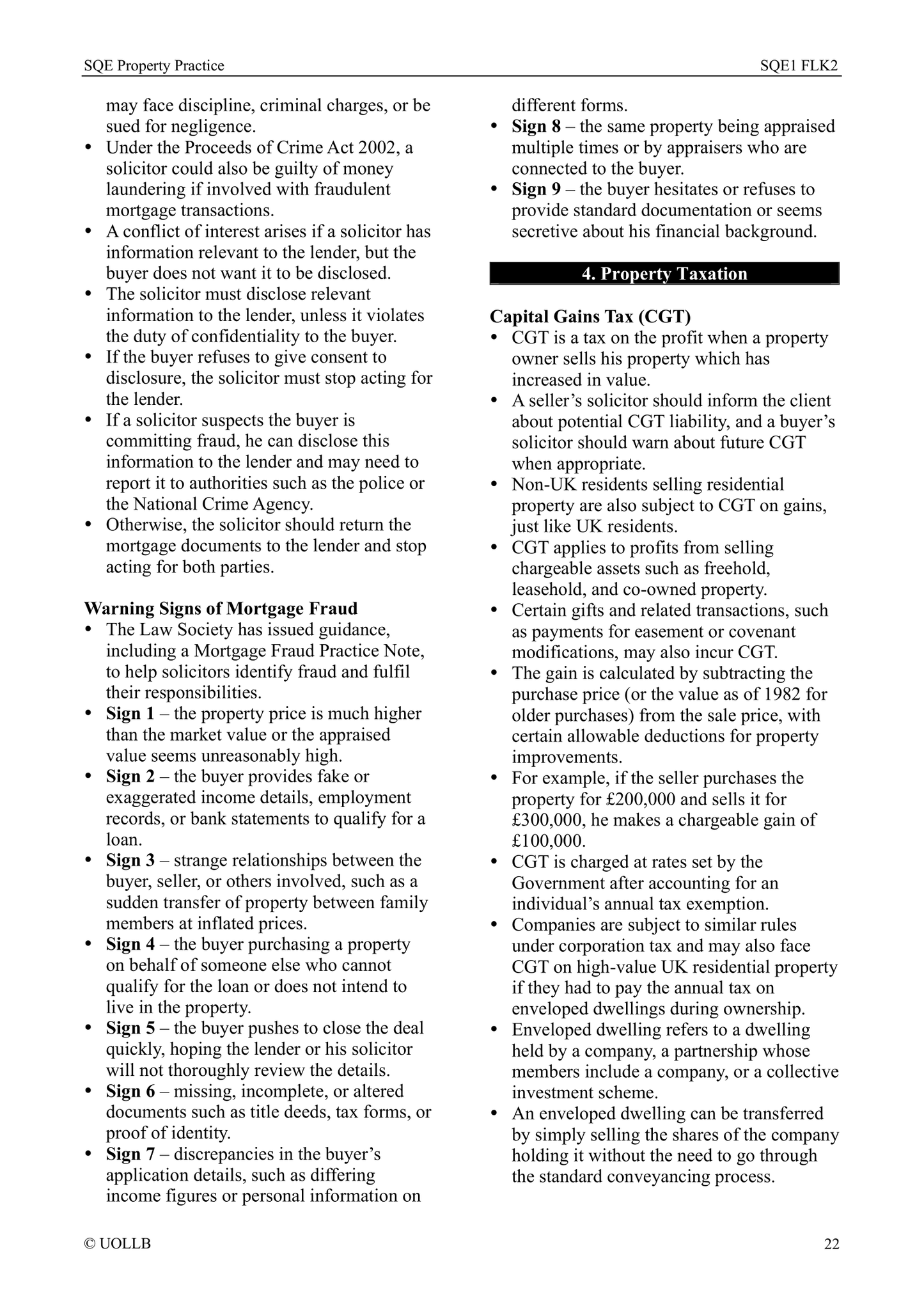 SQE Property Practice