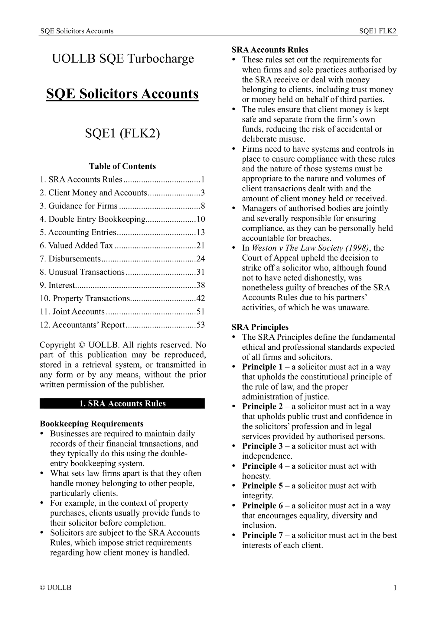 SQE Solicitors Accounts